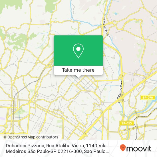 Dohadoni Pizzaria, Rua Ataliba Vieira, 1140 Vila Medeiros São Paulo-SP 02216-000 map