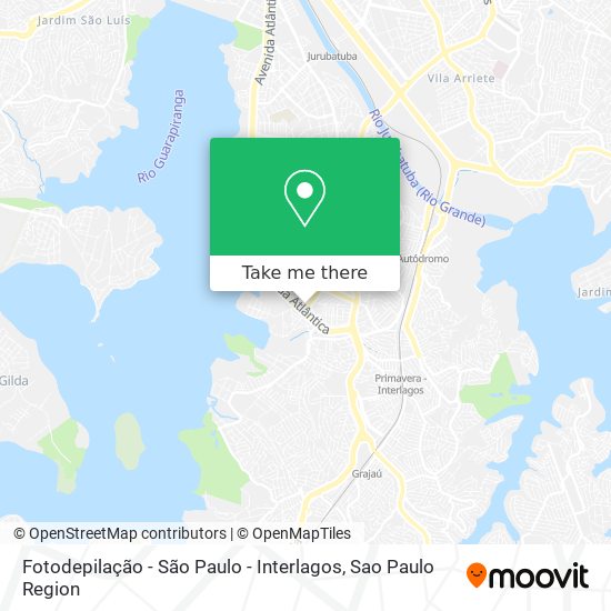 Mapa Fotodepilação - São Paulo - Interlagos