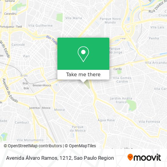 Mapa Avenida Álvaro Ramos, 1212