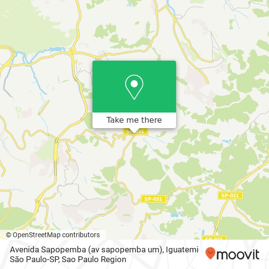 Avenida Sapopemba (av sapopemba um), Iguatemi São Paulo-SP map