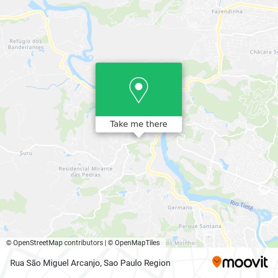 Mapa Rua São Miguel Arcanjo