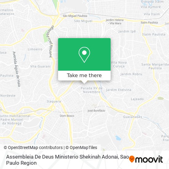 Assembleia De Deus Ministerio Shekinah Adonai map