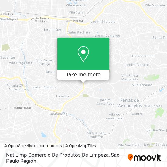 Nat Limp Comercio De Produtos De Limpeza map