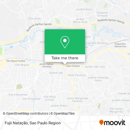 Fujii Natação map