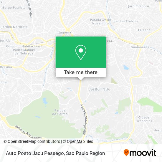 Auto Posto Jacu Pessego map