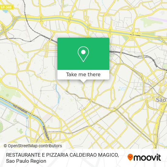 Mapa RESTAURANTE E PIZZARIA CALDEIRAO MAGICO