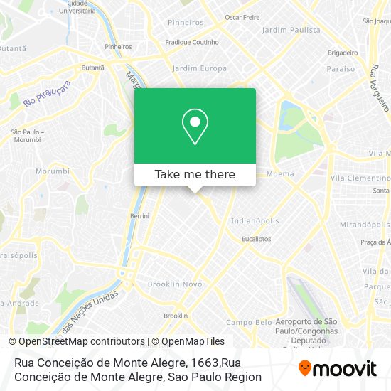 Mapa Rua Conceição de Monte Alegre, 1663,Rua Conceição de Monte Alegre
