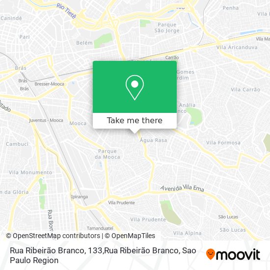 Mapa Rua Ribeirão Branco, 133,Rua Ribeirão Branco