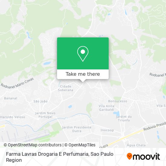 Farma Lavras Drogaria E Perfumaria map