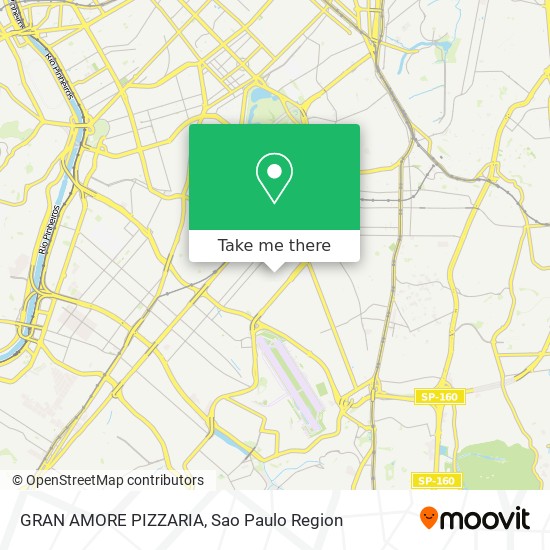 Mapa GRAN AMORE PIZZARIA