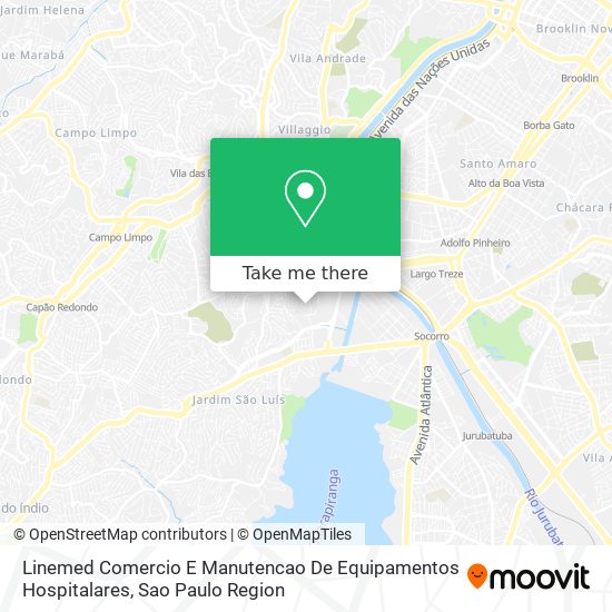 Mapa Linemed Comercio E Manutencao De Equipamentos Hospitalares