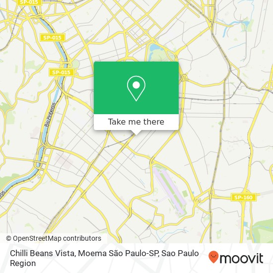 Chilli Beans Vista, Moema São Paulo-SP map
