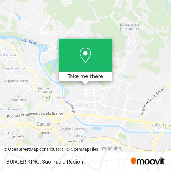 Mapa BURGER KING