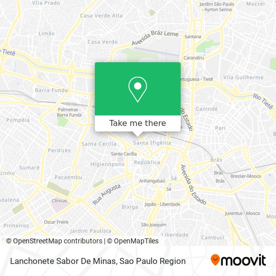 Lanchonete Sabor De Minas map