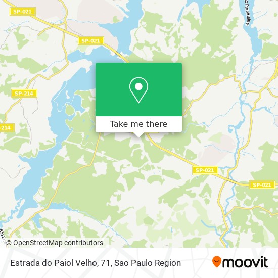 Estrada do Paiol Velho, 71 map