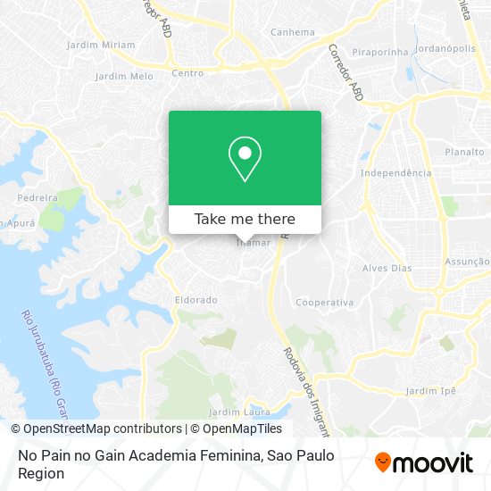 Mapa No Pain no Gain Academia Feminina