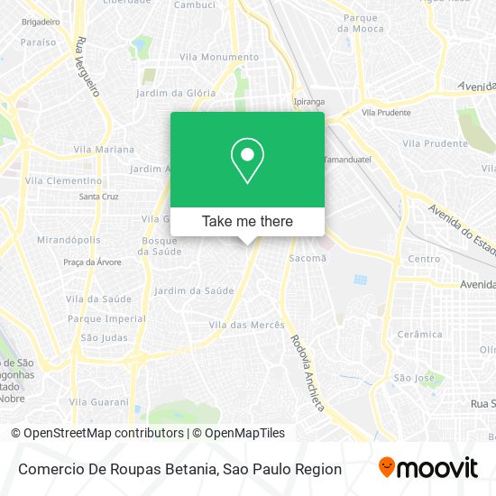 Mapa Comercio De Roupas Betania