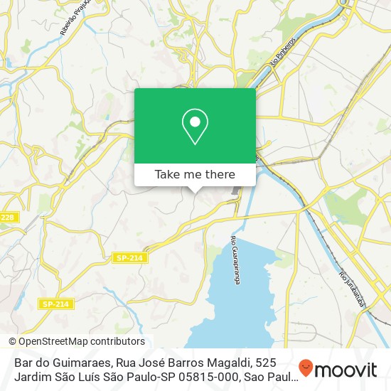 Mapa Bar do Guimaraes, Rua José Barros Magaldi, 525 Jardim São Luís São Paulo-SP 05815-000