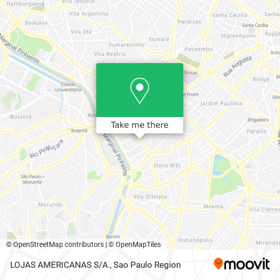 LOJAS AMERICANAS S/A. map