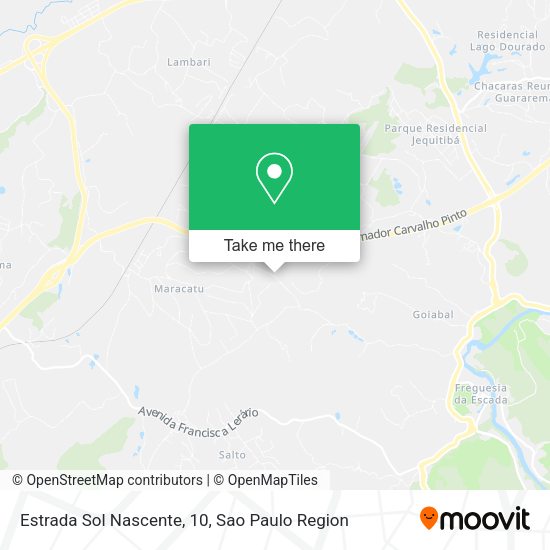 Estrada Sol Nascente, 10 map