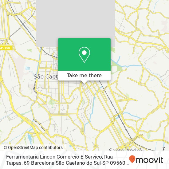 Ferramentaria Lincon Comercio E Servico, Rua Taipas, 69 Barcelona São Caetano do Sul-SP 09560-200 map