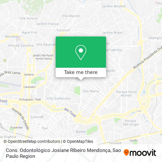 Cons. Odontológico Josiane Ribeiro Mendonça map