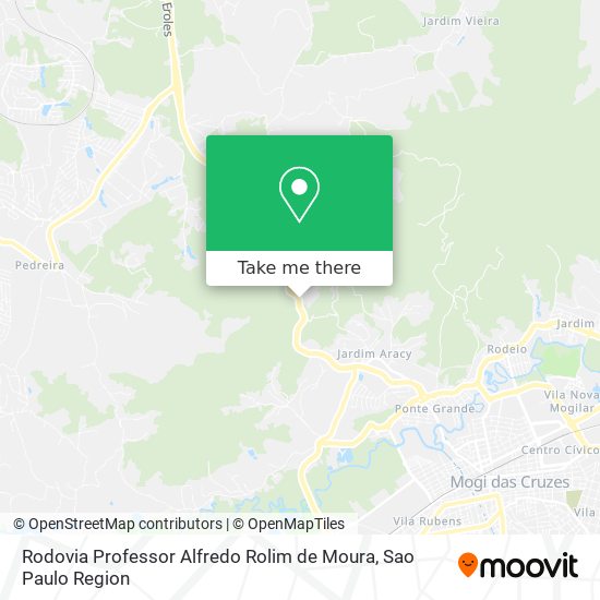 Rodovia Professor Alfredo Rolim de Moura map