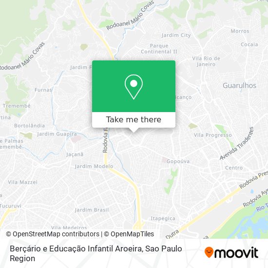 Berçário e Educação Infantil Aroeira map