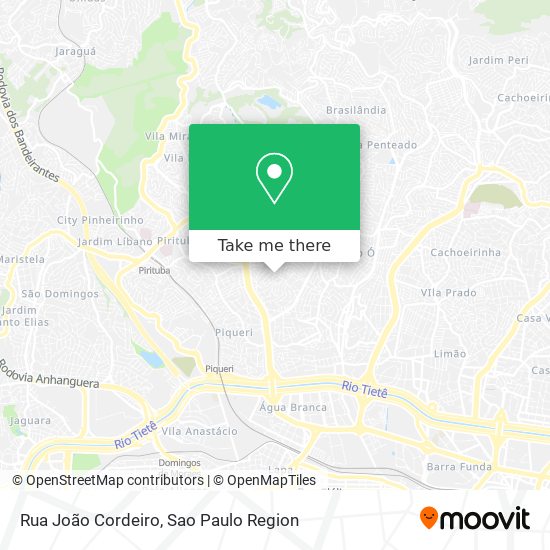 Mapa Rua João Cordeiro