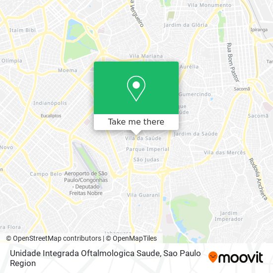 Unidade Integrada Oftalmologica Saude map