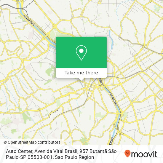 Mapa Auto Center, Avenida Vital Brasil, 957 Butantã São Paulo-SP 05503-001