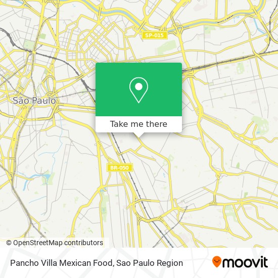 Pancho Villa Mexican Food map