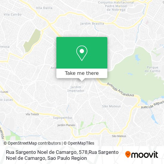 Mapa Rua Sargento Noel de Camargo, 578,Rua Sargento Noel de Camargo