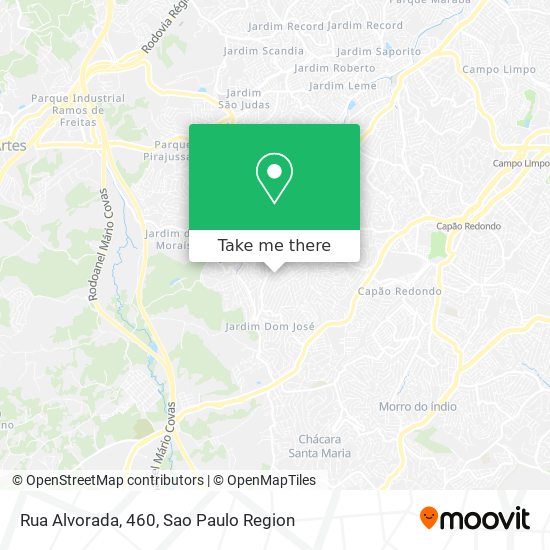 Mapa Rua Alvorada, 460