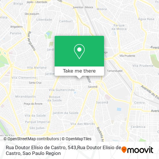 Mapa Rua Doutor Elísio de Castro, 543,Rua Doutor Elísio de Castro