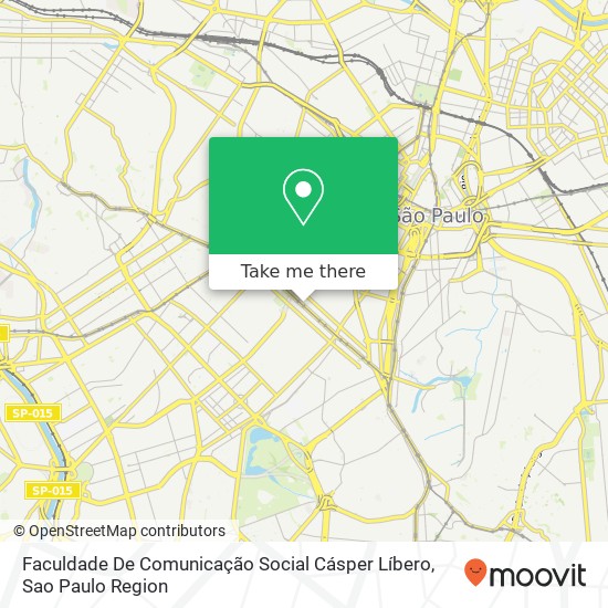 Faculdade De Comunicação Social Cásper Líbero map