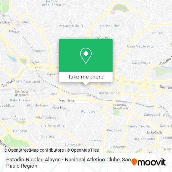 Mapa Estádio Nicolau Alayon - Nacional Atlético Clube