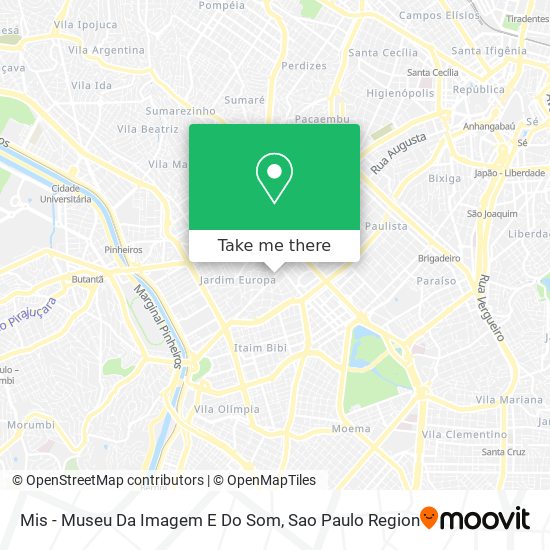 Mis - Museu Da Imagem E Do Som map