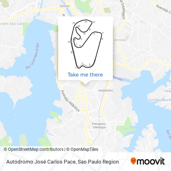 Mapa Autódromo José Carlos Pace
