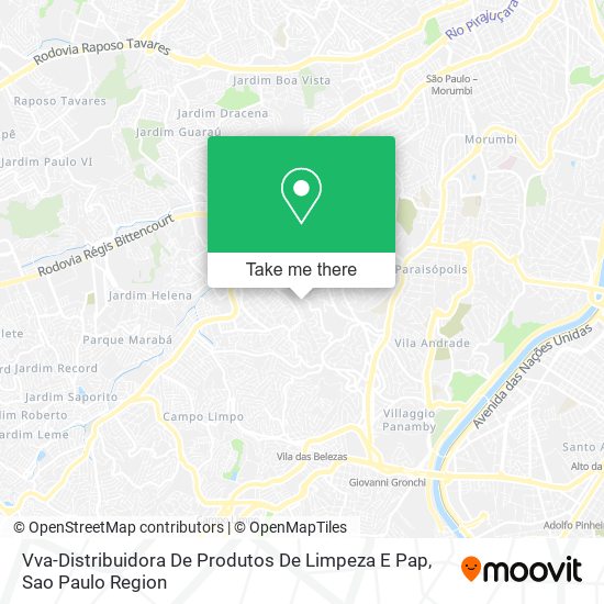 Mapa Vva-Distribuidora De Produtos De Limpeza E Pap