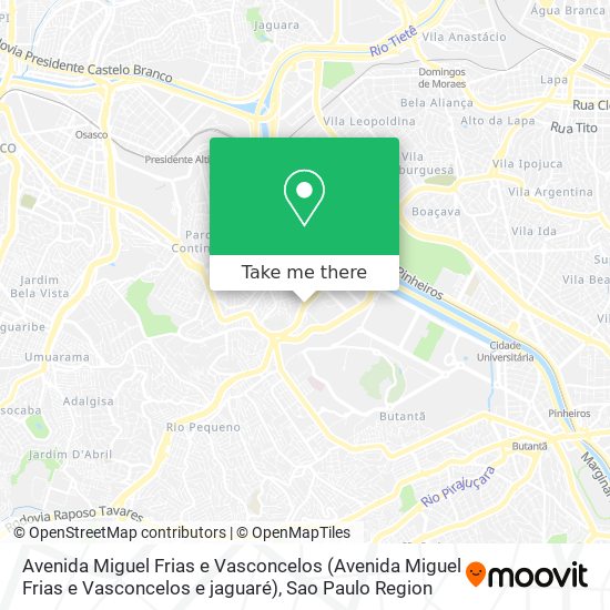 Avenida Miguel Frias e Vasconcelos map