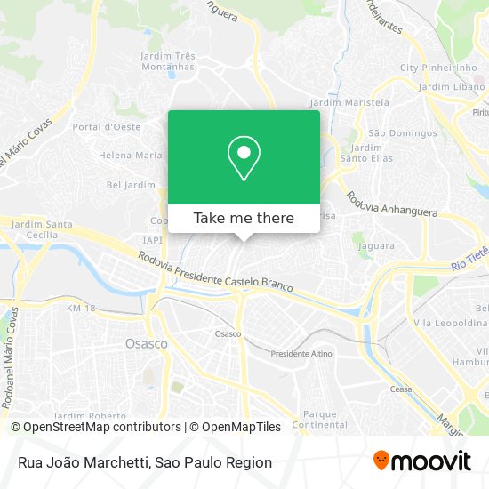 Rua João Marchetti map