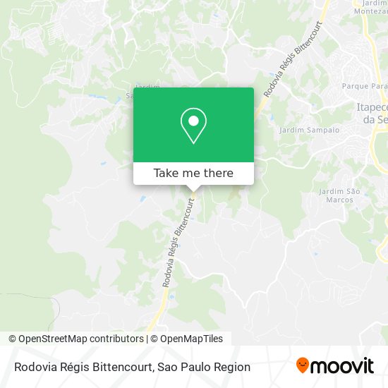 Rodovia Régis Bittencourt map