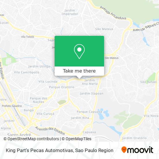 King Part's Pecas Automotivas map