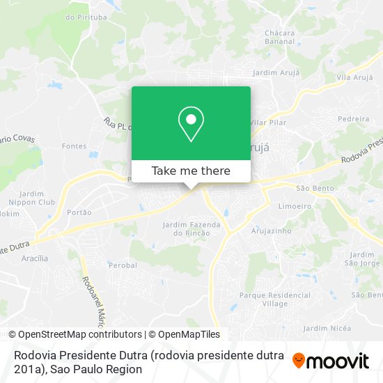 Rodovia Presidente Dutra (rodovia presidente dutra 201a) map