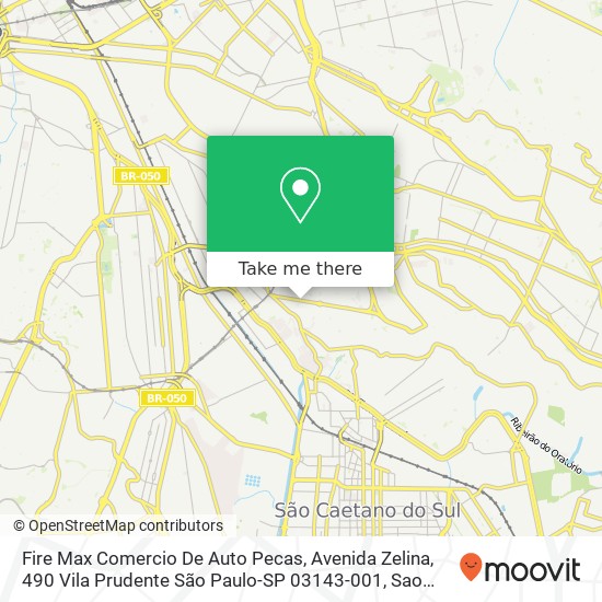 Fire Max Comercio De Auto Pecas, Avenida Zelina, 490 Vila Prudente São Paulo-SP 03143-001 map