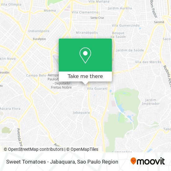 Sweet Tomatoes - Jabaquara map