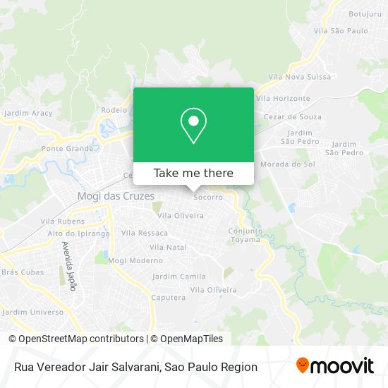 Mapa Rua Vereador Jair Salvarani