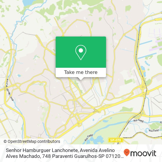 Senhor Hamburguer Lanchonete, Avenida Avelino Alves Machado, 748 Paraventi Guarulhos-SP 07120-000 map