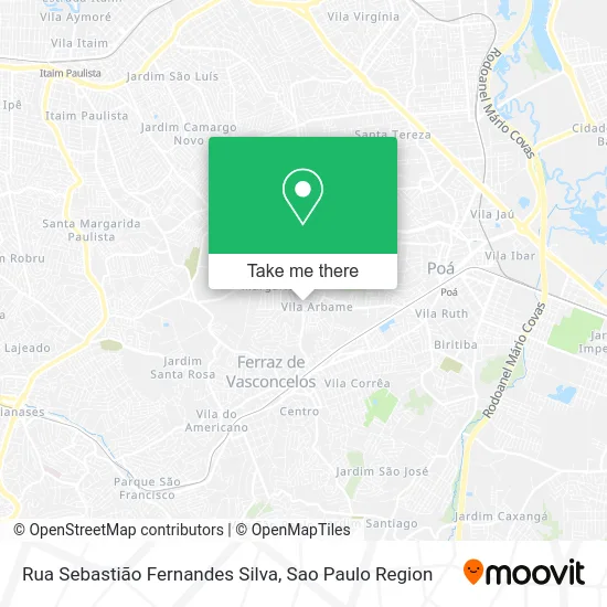 Rua Sebastião Fernandes Silva map